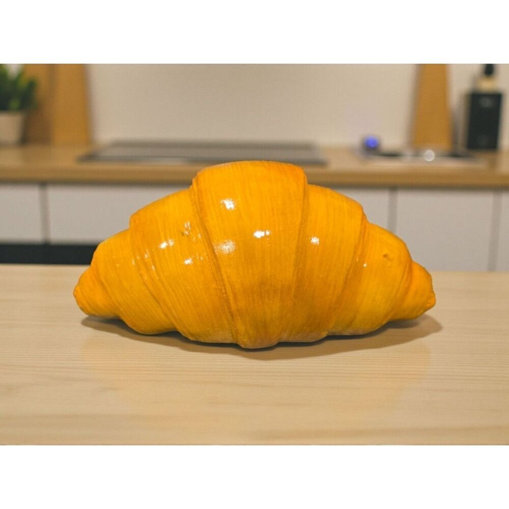 New FAKE Bakery Thanksgiving Butter Bread Basket Croissant Decorative Decor